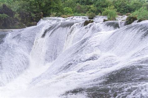 Huangguoshu Waterfall and Rainbow Stock Image - Image of waterfall ...