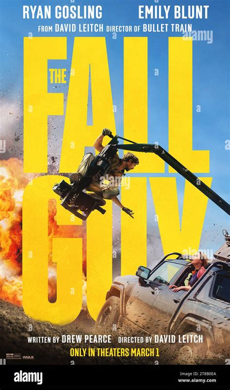 The Fall Guy Poster Ryan Gosling Stock Photo Alamy