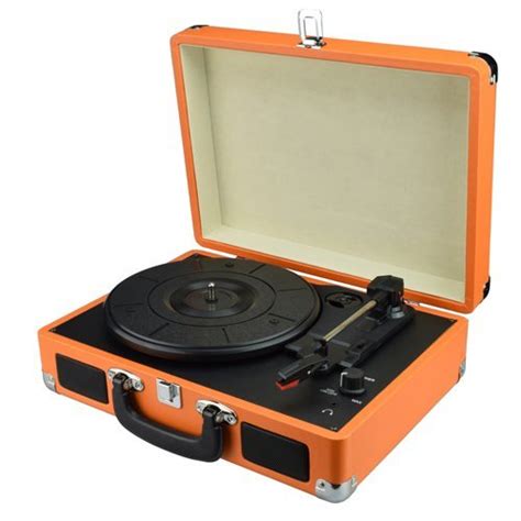 Digitnow M41o Portable Suitcase Turntable Vinyl Record Player With