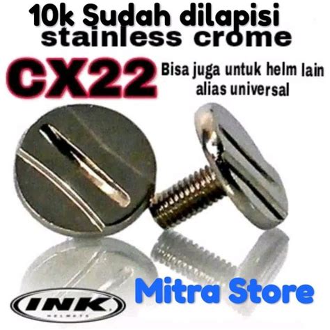 Jual Baut Helm Universal Ink Cx22 Cx390 Cx800 Kyt Vog Mds Nhk Bmc Gix