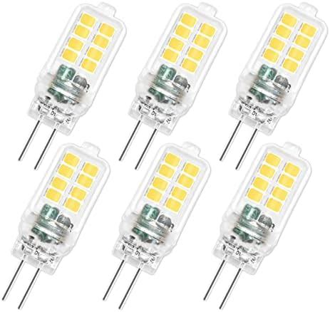 SCNNC Ampoule LED G4 12V 3W Non Dimmable 16 SMD 300LM Blanc Froid