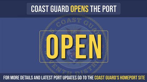 Coast Guard Reopens Port Of Ft Myers