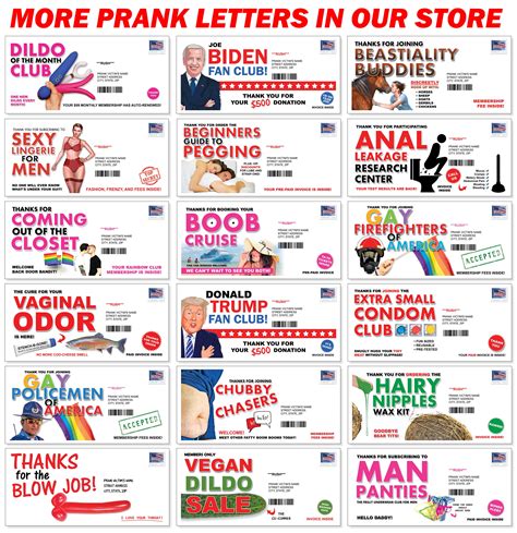 Embarrassing Prank Mail Letter 100 Anonymous Sent Directly To Your Friends Prank Mail Postal