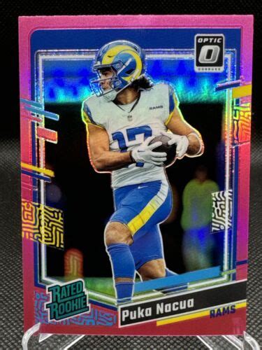 Donruss Optic Puka Nacua Rc Rated Rookie Pink Holo Los Angeles