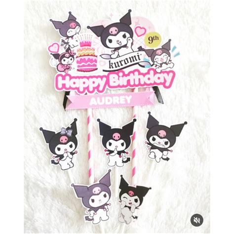 Jual Cake Topper Kuromi Topper Kue Kuromi Topper Kue Custom Kuromi