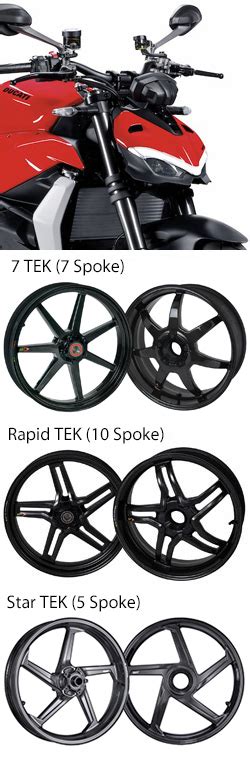 Bst Carbon Fibre Wheels For Ducati 955 Streetfighter V2 2020 Onwards