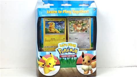 Pokemon TCG Pikachu Eevee Theme Decks Trading Card Game Unboxing