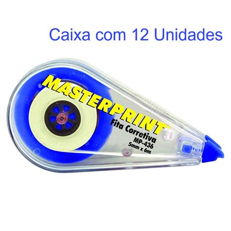 Corretivo Em Fita Mmx M Masterprint Mp Caixa Shopee