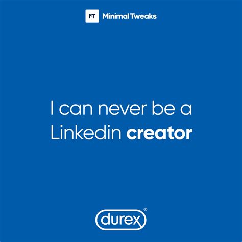 Case Study: Spec Ad Copywriting for Durex on Linkedin