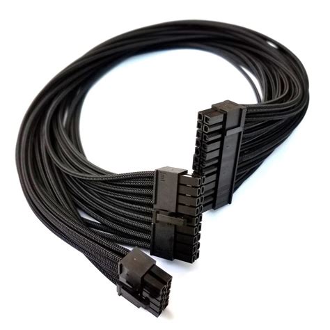 Premium Single Sleeved 24 Pin Modular Cable For Gigabyte Moddiy