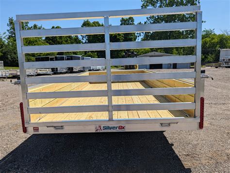 New 2025 Silver Ox 7x14 Woodside Aluminum Utility Trailer Howell Michigan