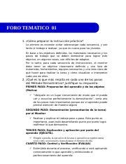 Foro Formaci N De Monitores De Empresa I Docx Foro Tematico