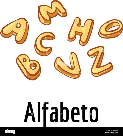 Alfabeto Pasta Icon Cartoon Of Alfabeto Pasta Vector Icon For Web