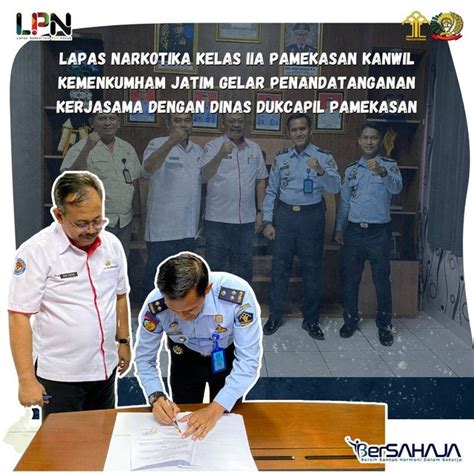 Lapas Narkotika Kelas Iia Pamekasan Gelar Mou Dengan Dinas Dukcapil