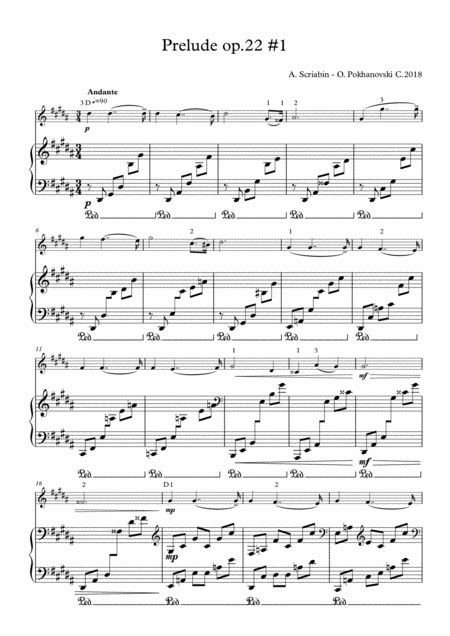 Scriabin Prelude Op By Alexander Scriabin Sheet Music For Violin