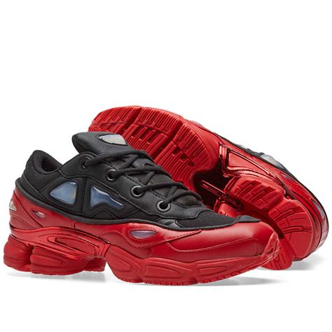 Adidas x Raf Simons Ozweego III Core Black & Scarlet | END. (IT)