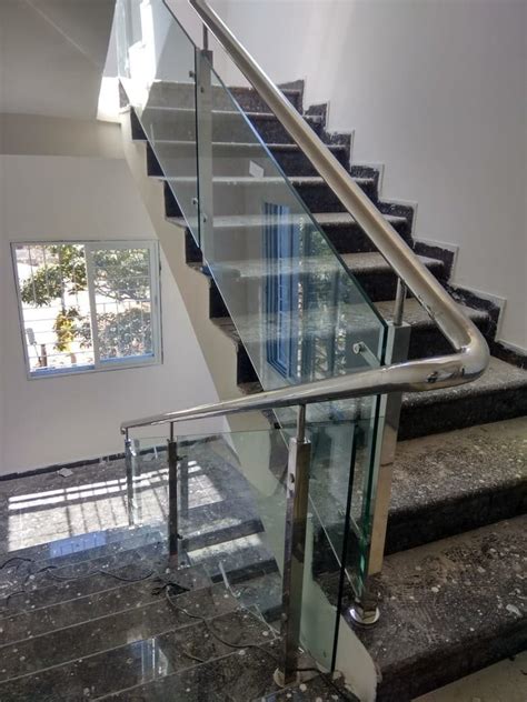 Silver Bar Stainless Steel Railings Mounting Type Floor At Rs