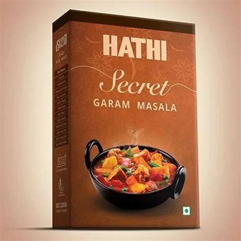 Hathi Secret Garam Masala Packaging Size 50 G Packaging Type Box At