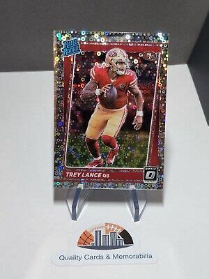 Trey Lance Donruss Optic Rated Rookie Silver Circles Prizm