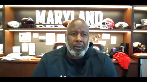 Maryland Head Coach Mike Locksley Previews Towson Youtube