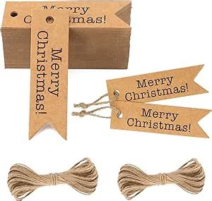 Amazon Jijacraft Merry Christmas Tags Pcs Gift Tags With