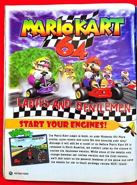 Rare 2000 Mario Kart 64 Nintendo 64 Video Game Promo Art Print Ad Ebay