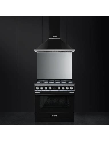 Smeg CPF9GMBL four et cuisinière Gaz Noir A