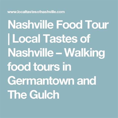 Nashville Food Tour | Local Tastes of Nashville – Walking food tours in ...