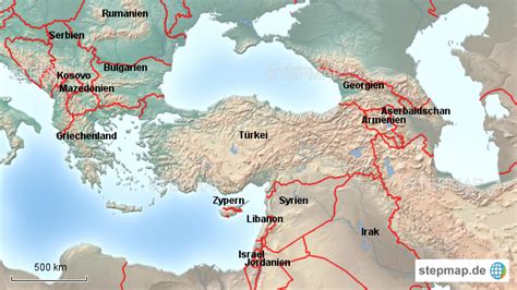 StepMap Türkei Brücke zwischen Europa und Asien Landkarte für