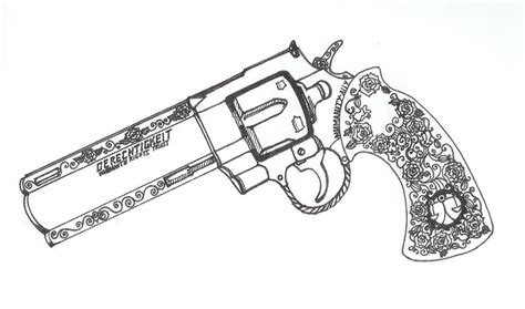 Gun Tattoo Sketch at PaintingValley.com | Explore collection of Gun Tattoo Sketch