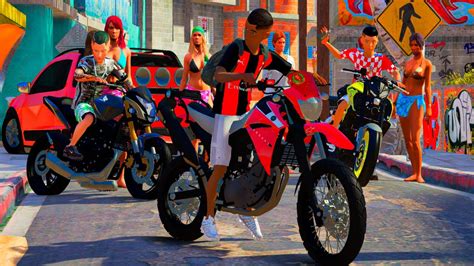 GTA 5 MODS FIZEMOS UM PIAO NO MORRO MOTOS ROUBADA DO PATIO DA