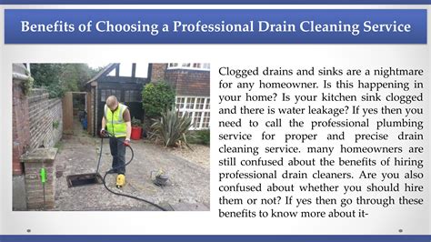 Benefits Of Choosing A Professional Drain Cleaning Service By SOS