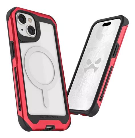 Funda Ghostek Atomic Para Iphone Plus Aluminio Roja Env O Gratis