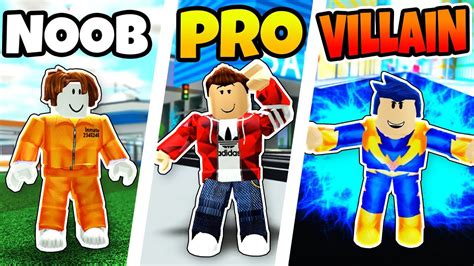 ROBLOX NOOB Vs PRO Vs SUPER VILLAIN In MAD CITY YouTube