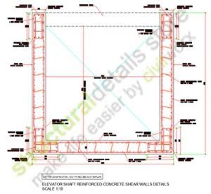 Elevator Shaft Reinforced Concrete Shear Wall Details Reinforced