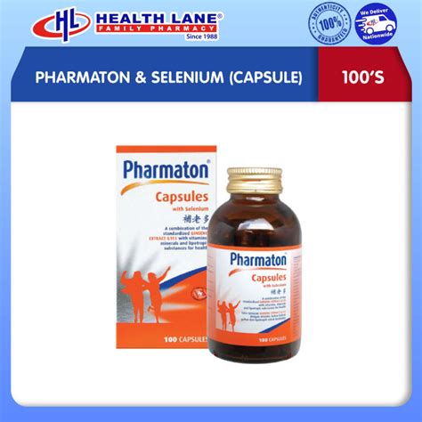 Pharmaton And Selenium Capsule 100s Lazada