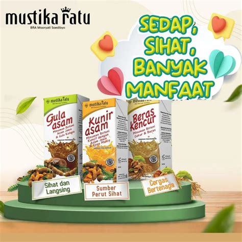 Mustika Ratu Minuman Gula Asam Beras Kencur Kunir Asam Ml