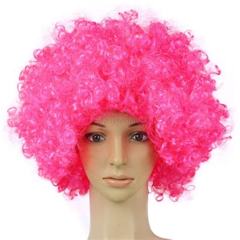 Afro Curly Party 70s 80s Disco Circus Fancy Dress Up Party Costume Clown Wig Hot Ebay