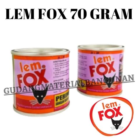 Jual Lem Fox Rajawali Kuning Kaleng Gr Gram Original Shopee