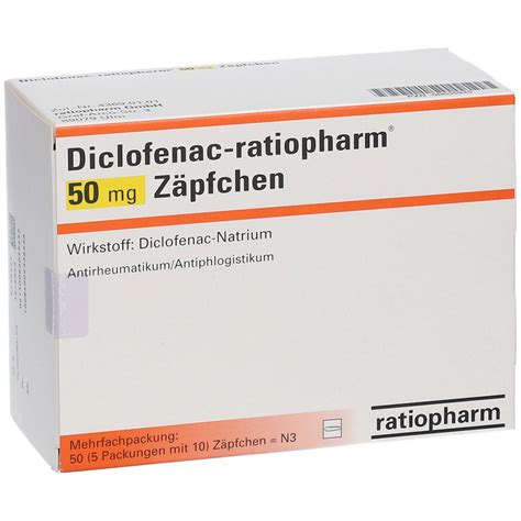 Diclofenac Ratiopharm® 50 Mg 50 St Mit Dem E Rezept Kaufen Shop Apotheke