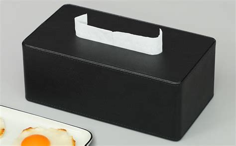 Amazon MEIBOOCH Tissue Box Cover Stylish PU Leather Rectangular