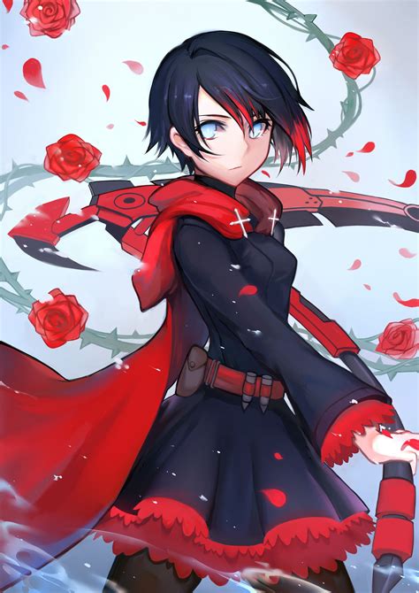 386671 2480x3507 Rwby Ruby Rose Black Box Single Tall Image Short Hair