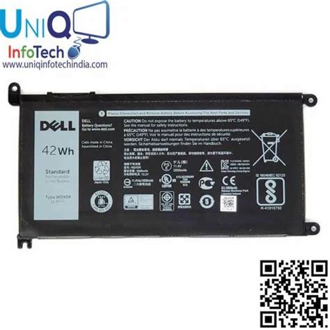 Dell Inspiron Wdx R Laptop Battery Battery Type Lithium Ion Battery