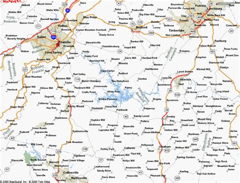 Map Of Smith Mountain Lake - Maping Resources