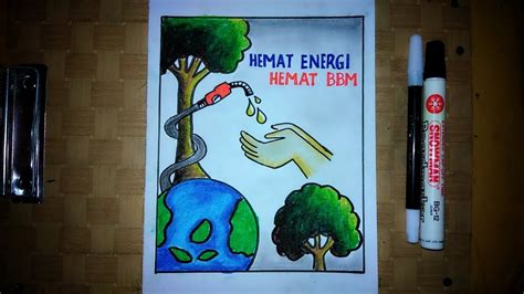 Poster Hemat Energi Listrik Yang Mudah Digambar Dan Bagus