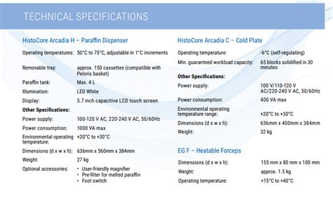 Leica Histocore Arcadia Embedding System Rbj Commodities Trading Exponent