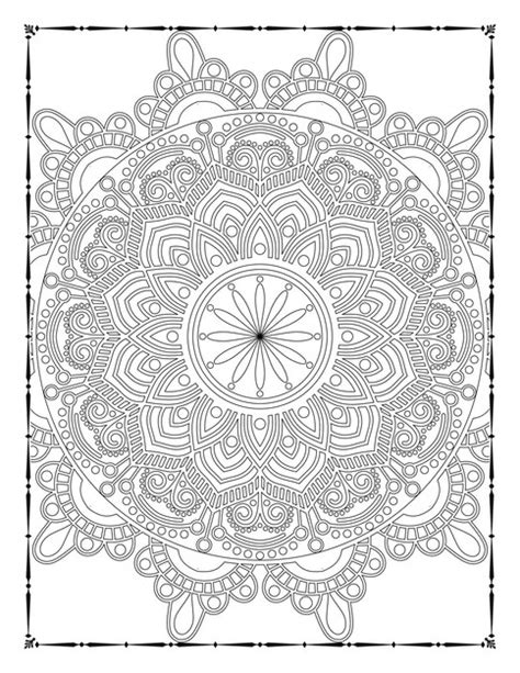 Premium Vector Adult Mandala Coloring Page Kdp Interior Mandala