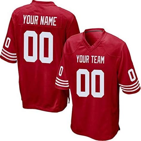 San Francisco 49ers Red Custom Jersey