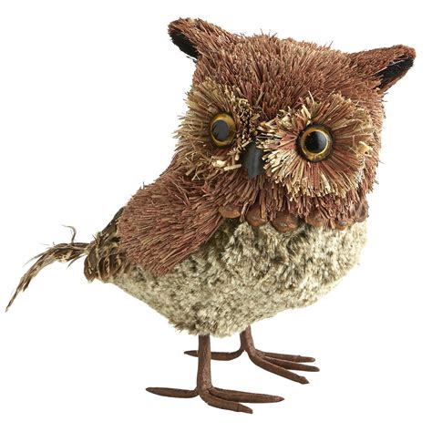 Natural Owl With Faux Fur Owl Owl Home Decor Fur