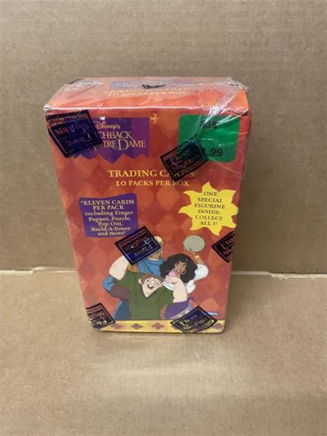 Disney Hunchback Of Notre Dame Box Of Trading Card Sealed And Figurine